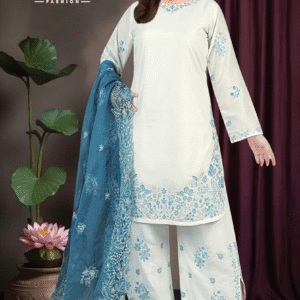 cotton embroidery 3 pieces