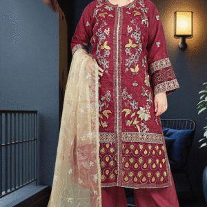 cotton embroidery 3 pieces