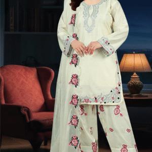 cotton embroidery 3 pieces